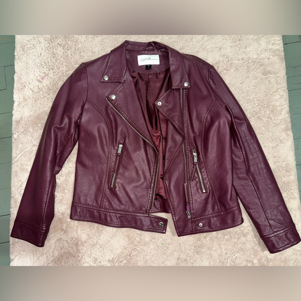 Jaclyn Smith Faux Leather Jacket